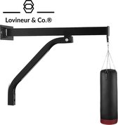 Lovineur & Co Bokszak || Bokszak Met Muurbeugel || Boksen || Home Gym || Stootzak || Boksbal|| Muursteun Bokszak || Bokszak Ophangsysteem || Punch Bag || Zware Punch Bag || Muurbevestiging ||