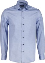 Ledûb Overhemd - Modern Fit - Blauw - XXL