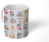 Mok - Koffiemok - Beren - Cartoon - Kinderen - Mokken - 350 ML - Beker - Koffiemokken - Theemok