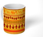 Mok - Koffiemok - Design - Afrika - Dieren - Mokken - 350 ML - Beker - Koffiemokken - Theemok