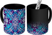 Magische Mok - Foto op Warmte Mokken - Koffiemok - Boho - Design - Oog - Abstract - Magic Mok - Beker - 350 ML - Theemok