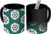 Magische Mok - Foto op Warmte Mokken - Koffiemok - Bloemen - Patronen - Abstract - Magic Mok - Beker - 350 ML - Theemok