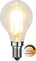 Kogellamp - E14 - 4.2W - Extra Warm Wit - 2700K - Dimbaar - Filament - Helder