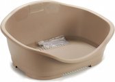 hondenmand ovaal 68 x 49 x 28 cm siliconen beige
