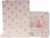 fleecedeken met olifant 75x90 cm polyester roze