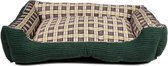 hondenkussen 75 x 58 cm polyurethaan/polyester groen