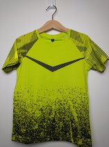 Jongens t-shirt Sem geel zwart 110/116