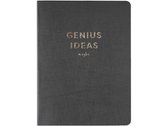 dagboek Genius 20 x 15 cm kunstleer zwart