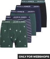 JACK&JONES JUNIOR JACLECTER TRUNKS 5 PACK JNR Jongens Onderbroek  - Maat 152