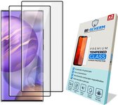 Be-Scherm Screenprotector Glas voor Samsung Galaxy S22 Ultra - Case Friendly Screenprotectors - Past met Hoesje - Set van 2
