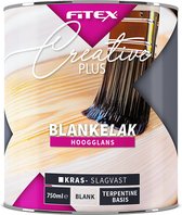 Fitex Creative+ Blanke Lak Hoogglans - Lakverf - Transparant - Buiten - Terpentine basis - Hoogglans