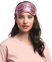 slaapmasker Geisha dames polyester roze one-size