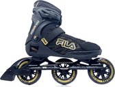 Bol.com Fila Crossfit 100 tri-skates zwart goud met soft boots en 100mm wielen aanbieding