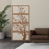 Wanddecoratie | Boom Van Leven / Tree of Life  | Metal - Wall Art | Muurdecoratie | Woonkamer |Bronze| 75x150cm