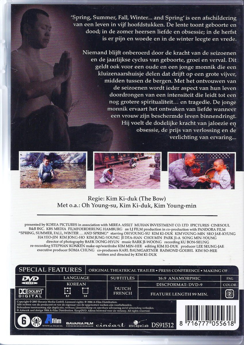 Spring, Summer, Fall, Winter...and Spring (Dvd), Ki-duk Kim | Dvd's | bol