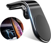 DrPhone MC1 Pro Universele Ventilatie Autohouder 360 ° rotatie beweging – Airvent + 3M metalen plaat extra sterk - Zwart voor iPhone 13 / 12 / Samsung S21 / Note 20