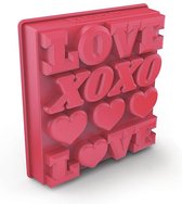 Zoku - IJsblokjesvorm - Love - Siliconen - Roze
