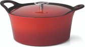 Cuisinox Volcan Gietijzeren Braadpan 24 cm Rood