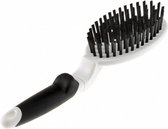 dierenborstel 22,7 cm polyamide/rubber zwart/wit