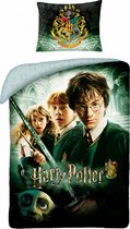 KD® - Harry Potter, Griffoendor - Dekbedovertrek - Eenpersoons - 140 x 200 cm - Katoen