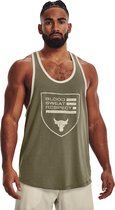 UA Project Rock BSR Flag Tank-GRN Size : XL