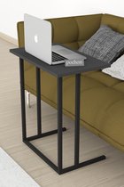 Pochon Home - Industriële Laptoptafel - Antraciet - Aluminium Frame - Bijzettafel - 66x60x36