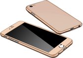 iPhone SE 2022 Full Body Hoesje - 2-delig Hoesje - Hard Kunststof - Back Cover - Apple iPhone SE 2022 - Goud