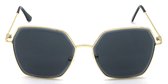 Zonnebril Retro Montuur - Glazen 60 mm - Zwart