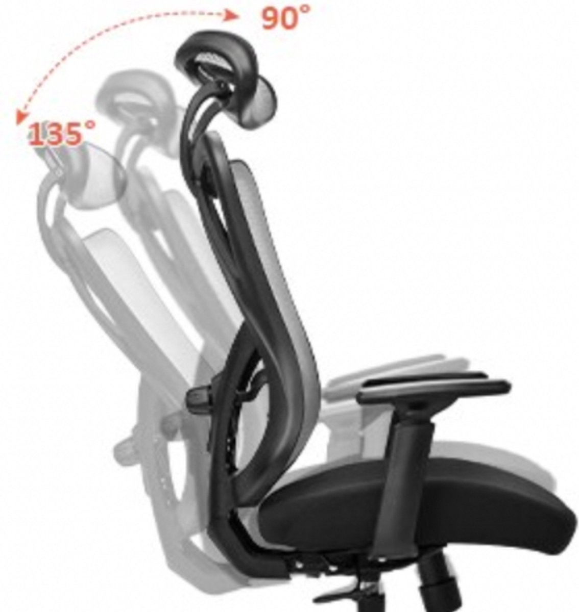 HICON Fascino Ergonomische Verstelbaar Comfortabel Gamestoel Zwart