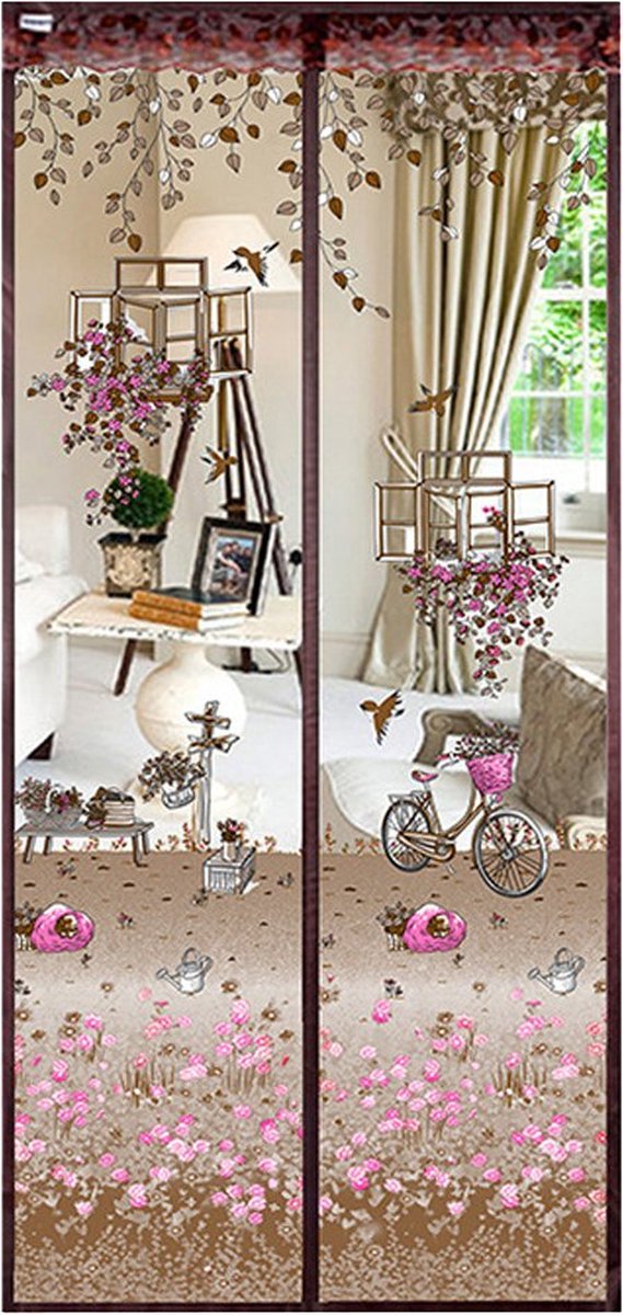 Magnetische hordeur, 210 x 180 cm Krachtige magneten Snap Shut-magneet Vliegenhordeur Insectenbescherming Zwart Magnetische hordeur, 210 x 180 cm Krachtige magneten Snap Shut-magneet Vliegenhordeur Insectenbescherming Zwart