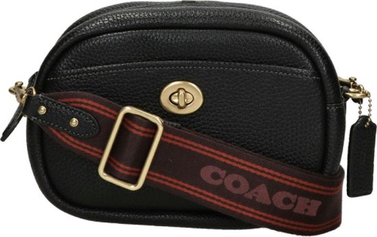 Ladies bag shoulder bag washed leather black
