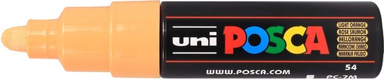 Krijtstift – Chalkmarker – Universele Marker – Uni Posca Marker – zalmroze – PC-7M – 4,5mm – 5,5mm – Medium Punt – 1 stuk