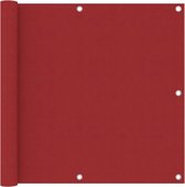 vidaXL - Balkonscherm - 90x400 - cm - oxford - stof - rood