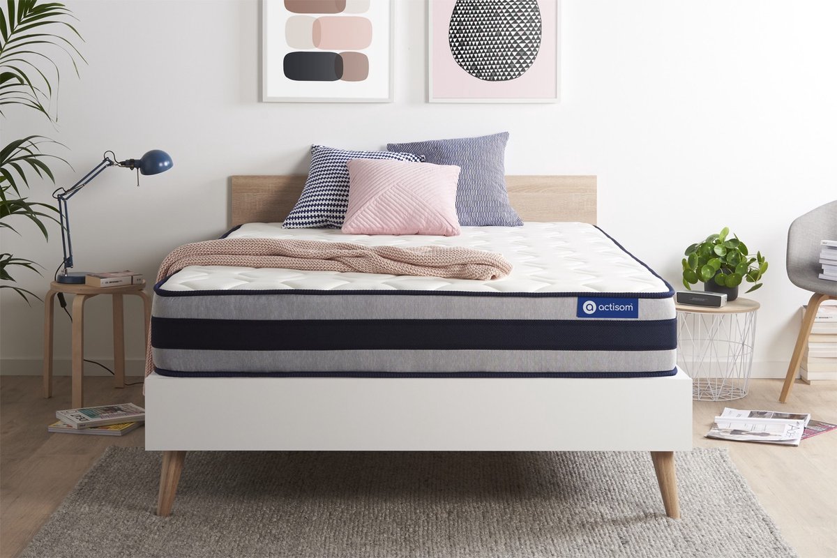 Actilatex ergo matras 140x220cm , Latex en traagschuim , Stevig, 5 comfortzones