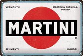 3D metalen wandbord "Martini" 20x30cm