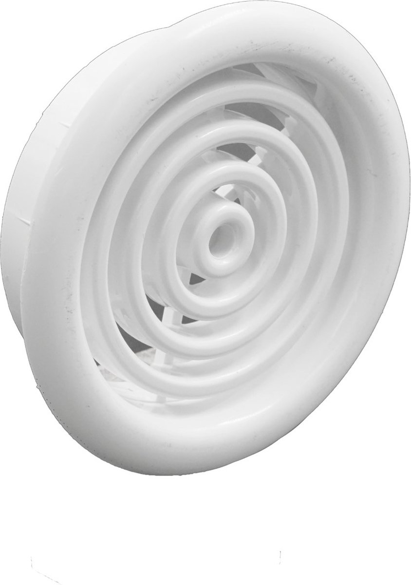 Weha Ventilatierooster Ø47mm, kunststof wit (2 stuks)
