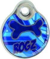 Rogz Id Tag Zen - Porte-adresse pour chien - Blauw marine S
