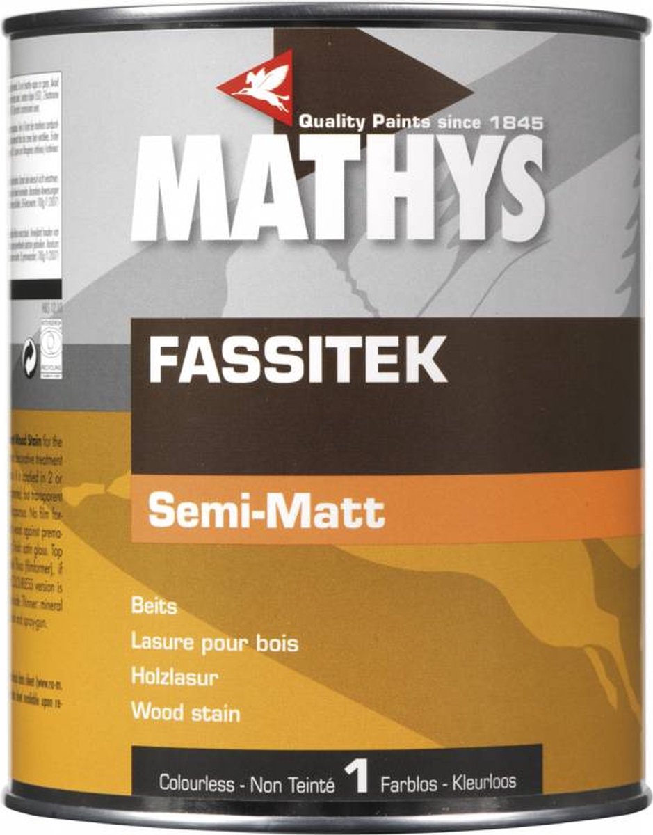 Mathys Fassitek Semi-Matt - 11 - Natuur Eik - 1 l - 15 m²/l