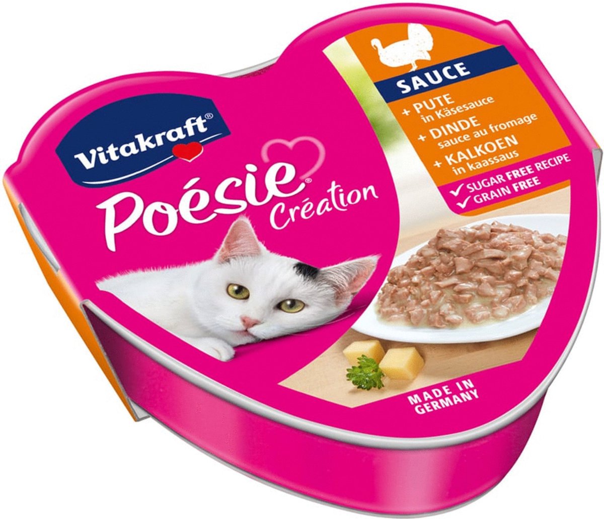 Vitakraft Vitakraft Kattenvoer In Saus Kalkoen - Kaas 85 gr