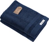 PandaHome - Badhanddoeken - 2 delig - 2 Badhanddoeken 70x140 cm - 100% Katoen - Blauw - Strandlaken - Handdoek sauna