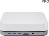 iMounts Mac Mini M1 en M2 hub docking station Pro - USB-C hub - Externe SSD en M.2 NVMe - Pro Gray