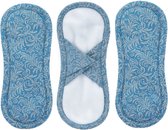 Culottes lavables en coton bio Bamboolik avec velcro - 3 pièces - gris bleu