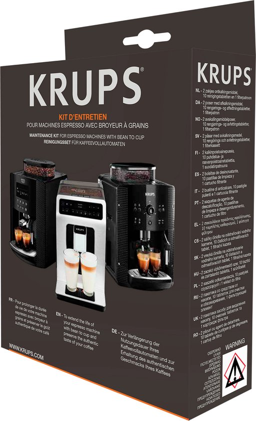 Krups XS5300 - Onderhoudskit - Koffiemachinereiniger - Ook geschikt voor Dolce Gusto & Nespresso - Complete Set