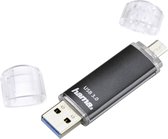 Mémoire supplémentaire USB pour smartphone/tablette Hama FlashPen Laeta Twin noir 32 GB USB 3.2 (1è gén.) (USB 3.0), Mi