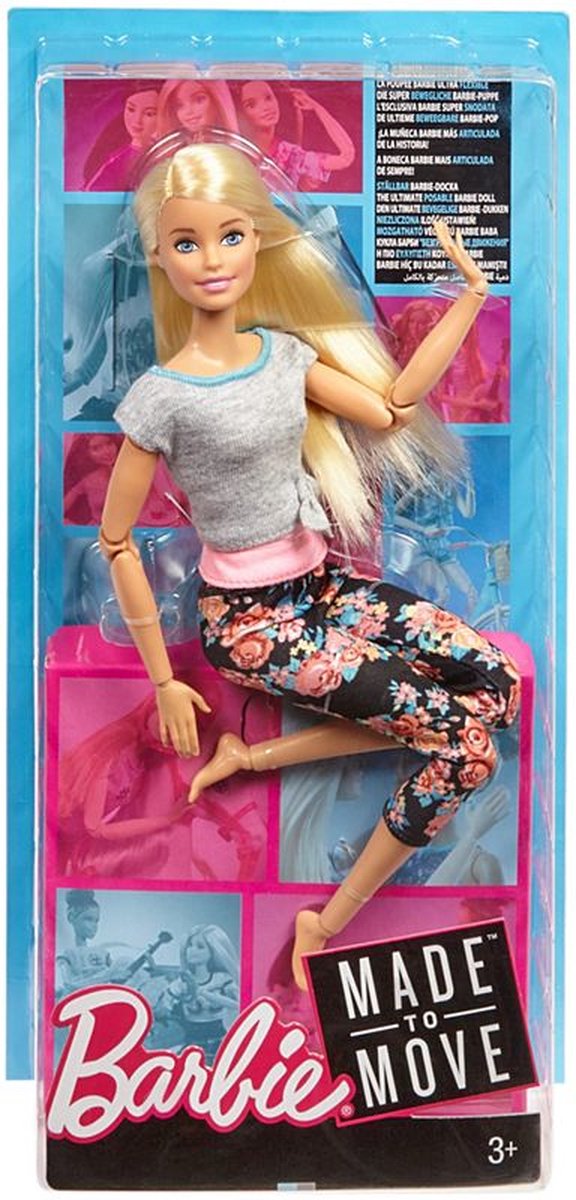 Barbie made to move doll pink top hotsell