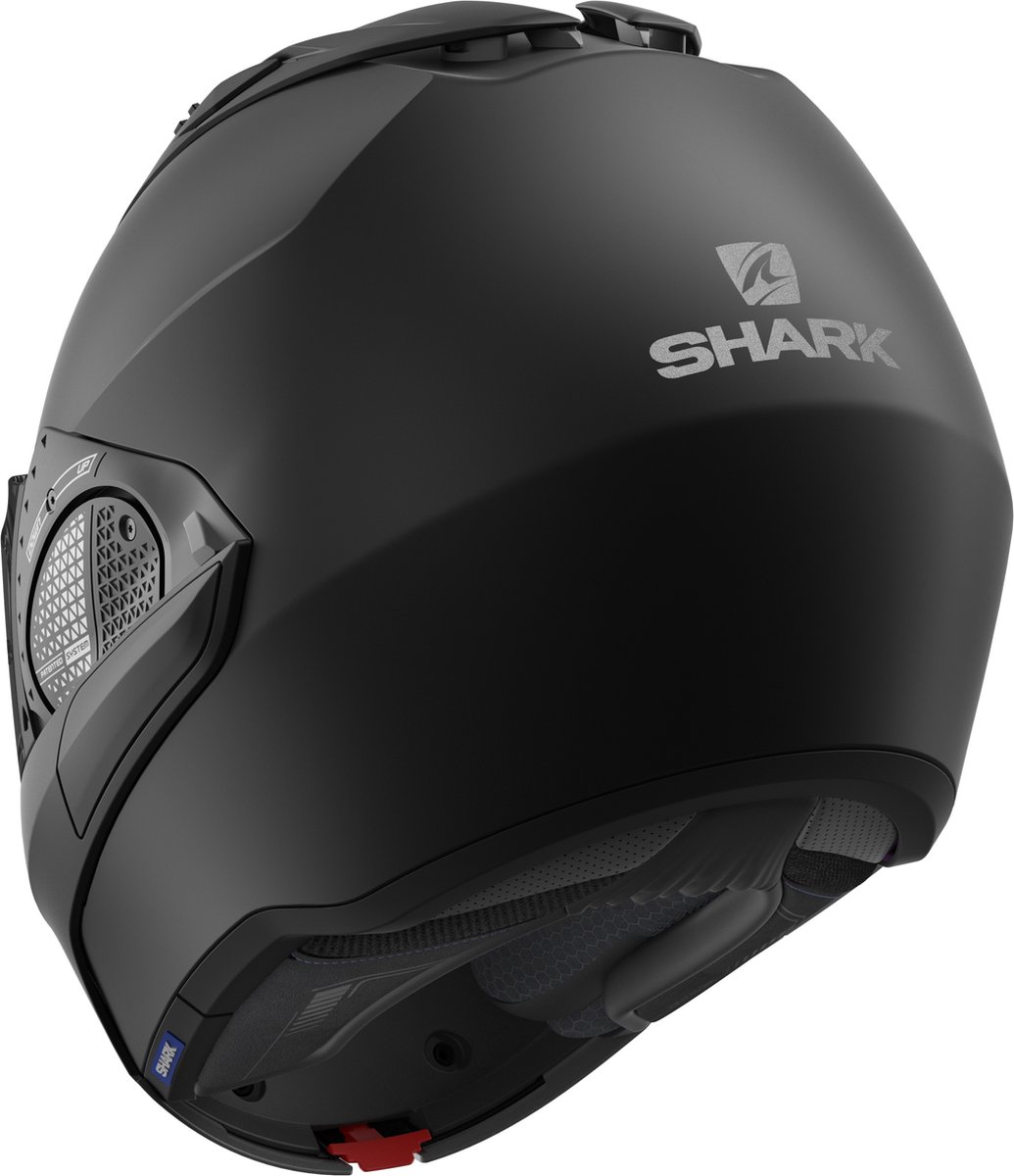 SHARK EVO GT BLANK Motorhelm Systeemhelm MAT Zwart - Maat KS – foto 6