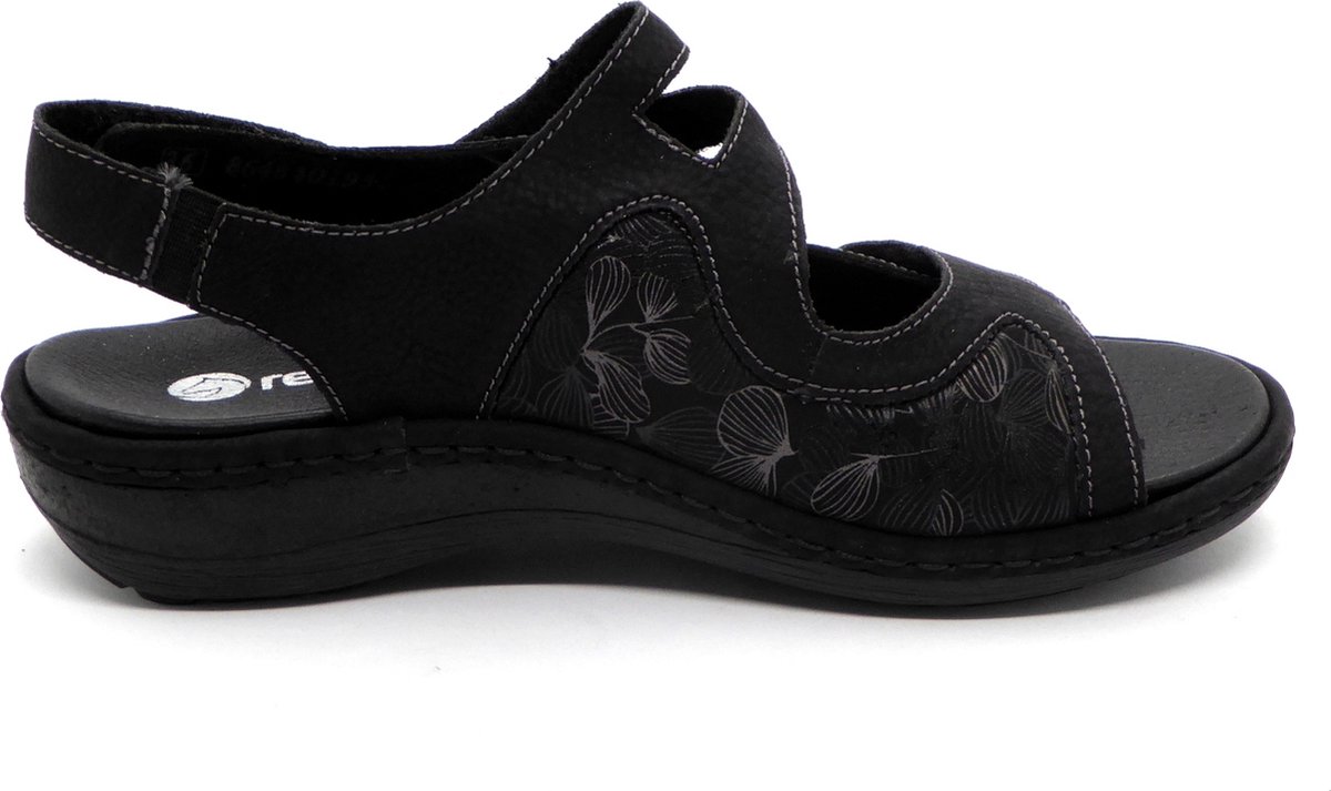 Remonte Dames Sandaal D7647 01 Zwart Combi
