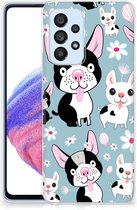 Backcase Siliconen Hoesje Geschikt voor Samsung Galaxy A53 5G Telefoonhoesje Hondjes