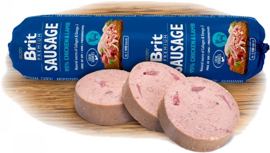 Brit Premium Saucisse Poulet & Agneau 800 gr