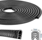 VRR - U-profiel - Klemprofiel rubber - randbescherming 1-2 mm - Per 5 , 10  of 50 meter | bol.com